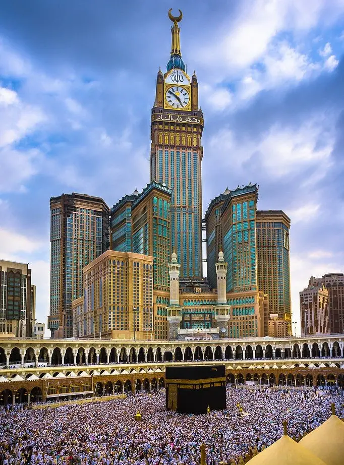 Kaabah Masjidil Al-Haram & Zam-zam Clock Tower, Mecca.webp